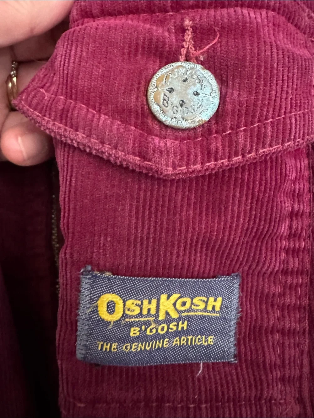 OshKosh Bgosh burgundy corduroy